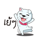 Omo white dog（個別スタンプ：27）