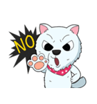 Omo white dog（個別スタンプ：36）