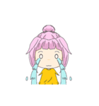 Pink Haired Girl Animated（個別スタンプ：6）