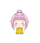 Pink Haired Girl Animated（個別スタンプ：8）