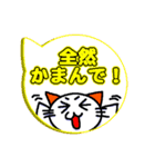 吹き出し土佐弁スタンプwithネコ（個別スタンプ：17）