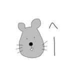 動物たちの一文字スタンプ（個別スタンプ：12）