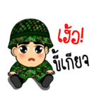 soldier thai3（個別スタンプ：37）