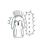 ゆるかわたれ耳うさぎのうさお3（個別スタンプ：3）