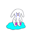 ゆるかわたれ耳うさぎのうさお3（個別スタンプ：4）