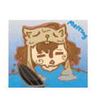 ハムスター帽子をかぶる人（個別スタンプ：8）