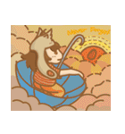 ハムスター帽子をかぶる人（個別スタンプ：9）