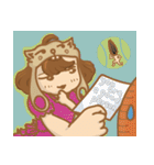 ハムスター帽子をかぶる人（個別スタンプ：11）
