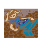 ハムスター帽子をかぶる人（個別スタンプ：34）