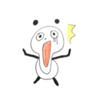 ゆるめでシュールなパンダ（個別スタンプ：11）