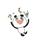 ゆるめでシュールなパンダ（個別スタンプ：12）