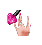 chu chu nails girl（個別スタンプ：16）