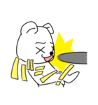 スタンプでバトル！クロネコとシロクマ（個別スタンプ：6）