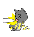 スタンプでバトル！クロネコとシロクマ（個別スタンプ：26）