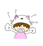 猫か私か（個別スタンプ：7）