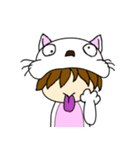 猫か私か（個別スタンプ：26）