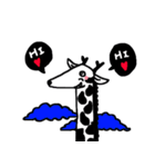 Cute animals in the zoom（個別スタンプ：1）
