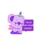 Get Movin！ Purple Koala- Vol.2 (English)（個別スタンプ：11）