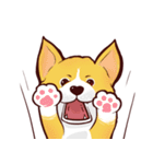 Corgi want to say (English Ver.)（個別スタンプ：3）