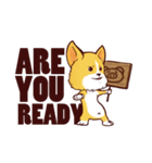 Corgi want to say (English Ver.)（個別スタンプ：4）