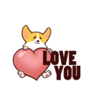 Corgi want to say (English Ver.)（個別スタンプ：10）