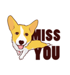 Corgi want to say (English Ver.)（個別スタンプ：12）