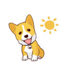 Corgi want to say (English Ver.)（個別スタンプ：13）