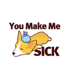 Corgi want to say (English Ver.)（個別スタンプ：19）