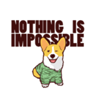 Corgi want to say (English Ver.)（個別スタンプ：23）