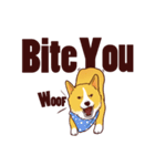 Corgi want to say (English Ver.)（個別スタンプ：25）