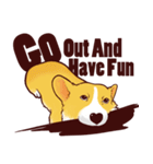 Corgi want to say (English Ver.)（個別スタンプ：27）
