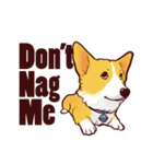 Corgi want to say (English Ver.)（個別スタンプ：32）