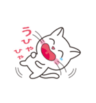 ほのぼのしろにゃんこ（個別スタンプ：8）