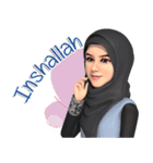 Yah StickerLine (Hijab)Eng（個別スタンプ：3）