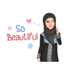 Yah StickerLine (Hijab)Eng（個別スタンプ：9）