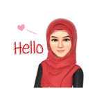 Yah StickerLine (Hijab)Eng（個別スタンプ：20）