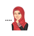 Yah StickerLine (Hijab)Eng（個別スタンプ：26）