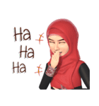 Yah StickerLine (Hijab)Eng（個別スタンプ：27）
