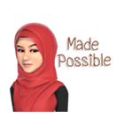 Yah StickerLine (Hijab)Eng（個別スタンプ：29）