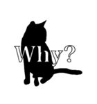 犬と猫のシルエットスタンプ（個別スタンプ：38）