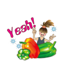 Vege girl（個別スタンプ：2）