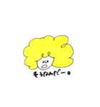 カラフル アフロ。（個別スタンプ：3）
