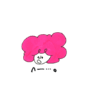 カラフル アフロ。（個別スタンプ：4）