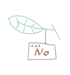 Postcards hanging on the leaves（個別スタンプ：2）