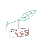 Postcards hanging on the leaves（個別スタンプ：8）