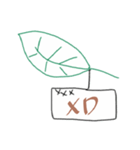Postcards hanging on the leaves（個別スタンプ：10）