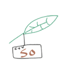 Postcards hanging on the leaves（個別スタンプ：11）