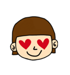 short hair and crazy girl（個別スタンプ：6）