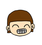 short hair and crazy girl（個別スタンプ：19）