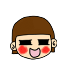 short hair and crazy girl（個別スタンプ：27）